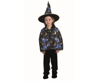 Role play set for kids Blue Wizard (cape, hat), size 92/104 cm